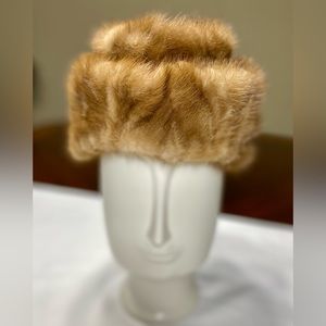Mink 100%Natural Fur Hat Stylish